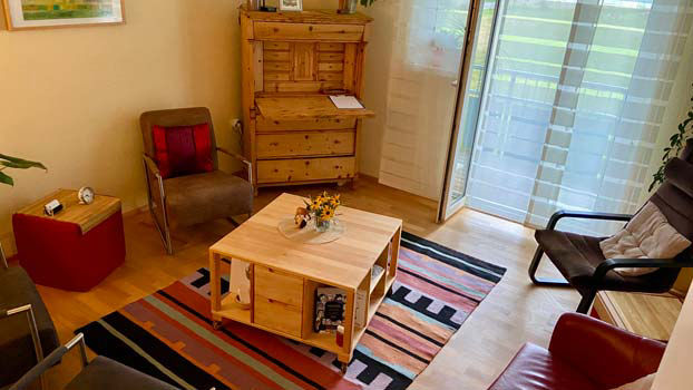 Blick ins Gesprächszimmer